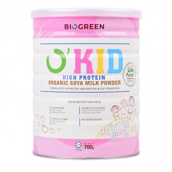 Biogreen O'Kid High Protein Soya Milk-Cane Sugar Free (700g)